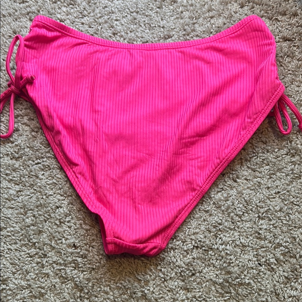 Pink Bikini with Adjustable Side Ties NWOT - Picture 7 of 7